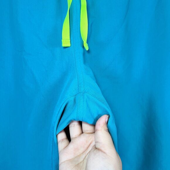 Figs Livingston Scrub Pants Womens L Tall Teal Straight Medical Nurse Uniform - Picture 3 of 5